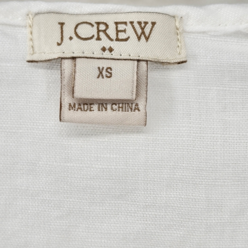J. Crew Women's White Eyelet Flutter-Sleeve Beach Tunic - XS - Picture 4 of 6